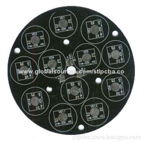 Aluminum LED PCB board, 1 or 2 layer, high-frequency LED PCB board services